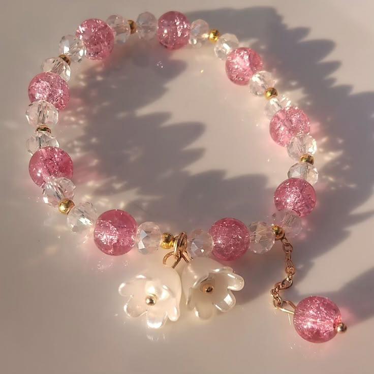 Flower Beaded Bracelet